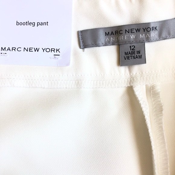 Marc New York Andrew Marc White Bootcut Pants 12 - Picture 3 of 9